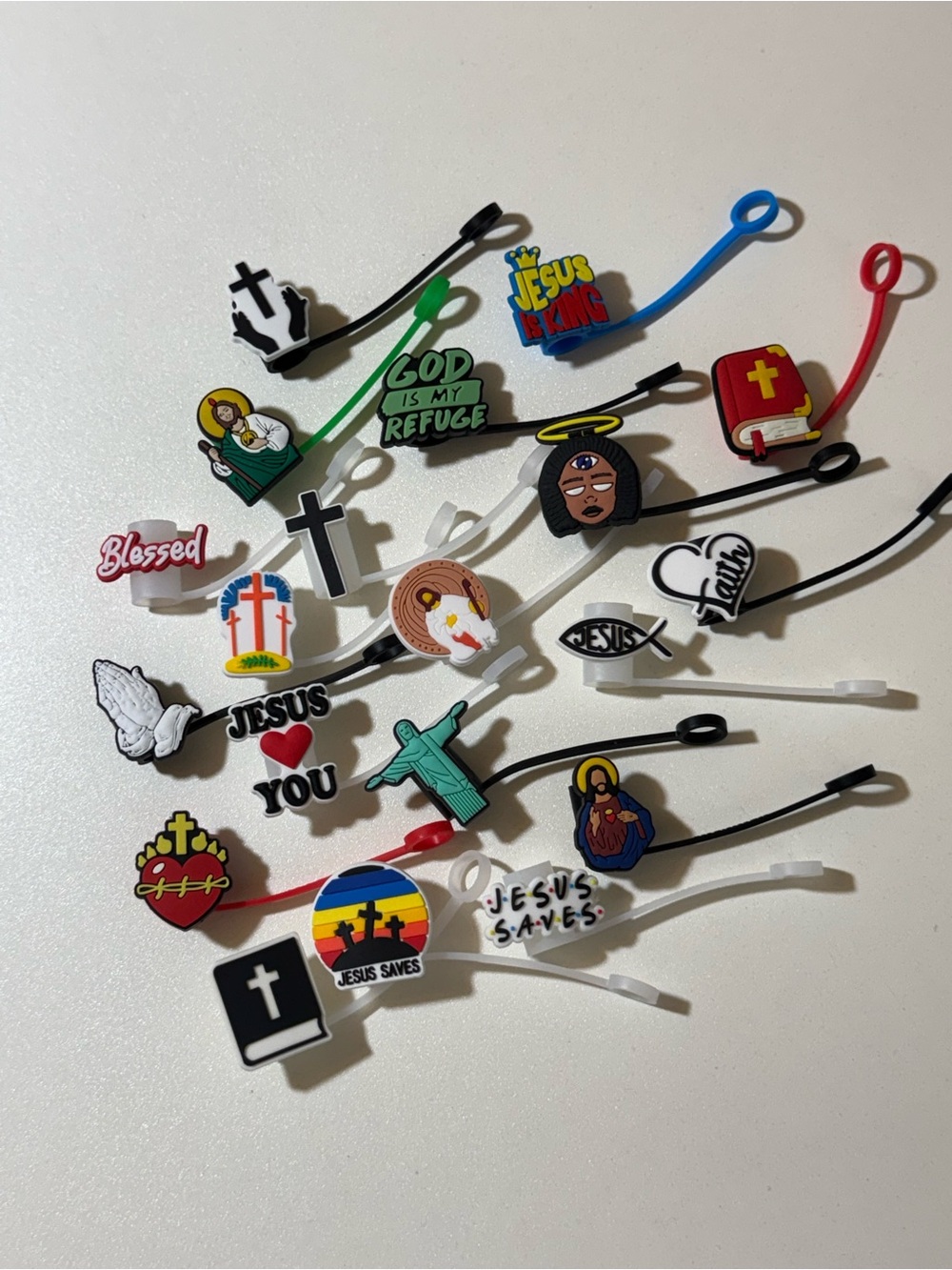 Christian-Themed Straw Covers